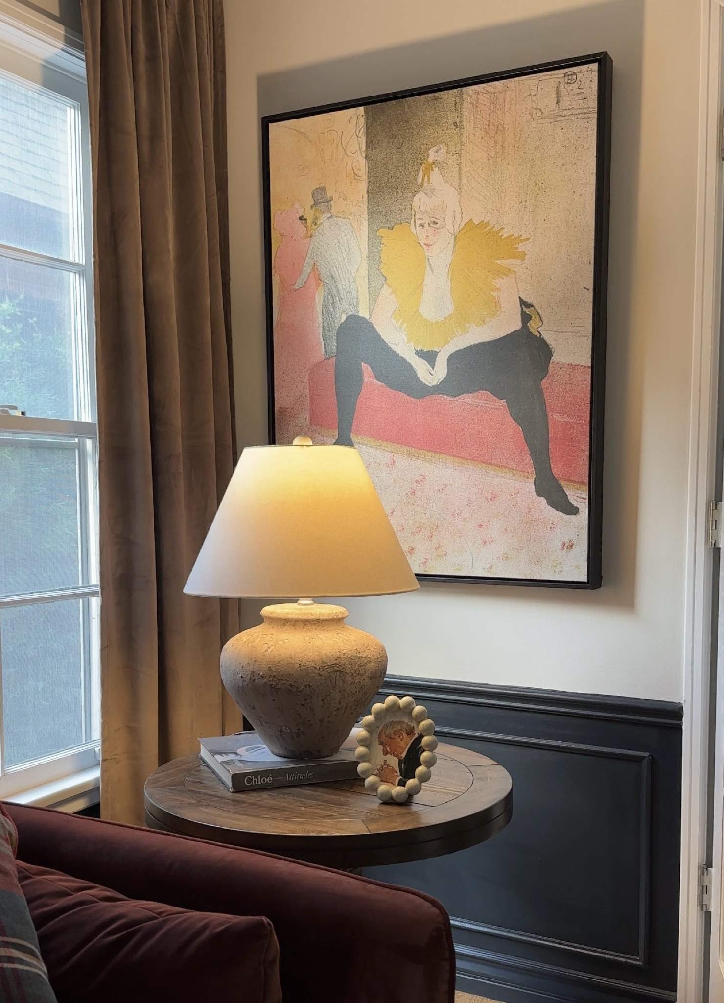 Table, curtains, art, sofa

#LTKHome