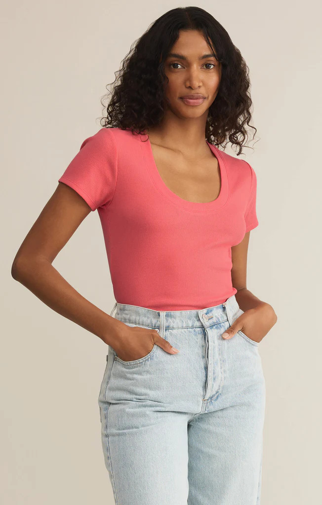 Sirena Short Sleeve Rib Tee | Z Supply
