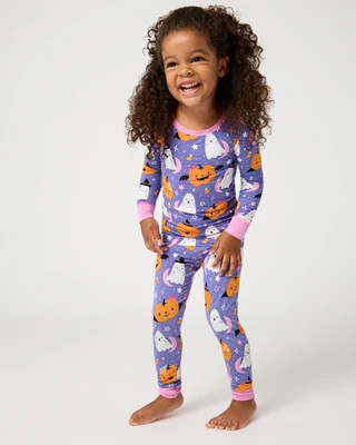 Moonlit Magic Purple Two-Piece Pajama Set | Little Sleepies