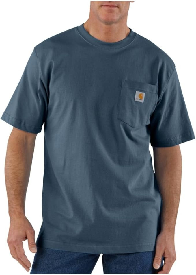 Carhartt Men's Loose Fit Heavyweight Short-Sleeve Pocket T-Shirt | Amazon (US)