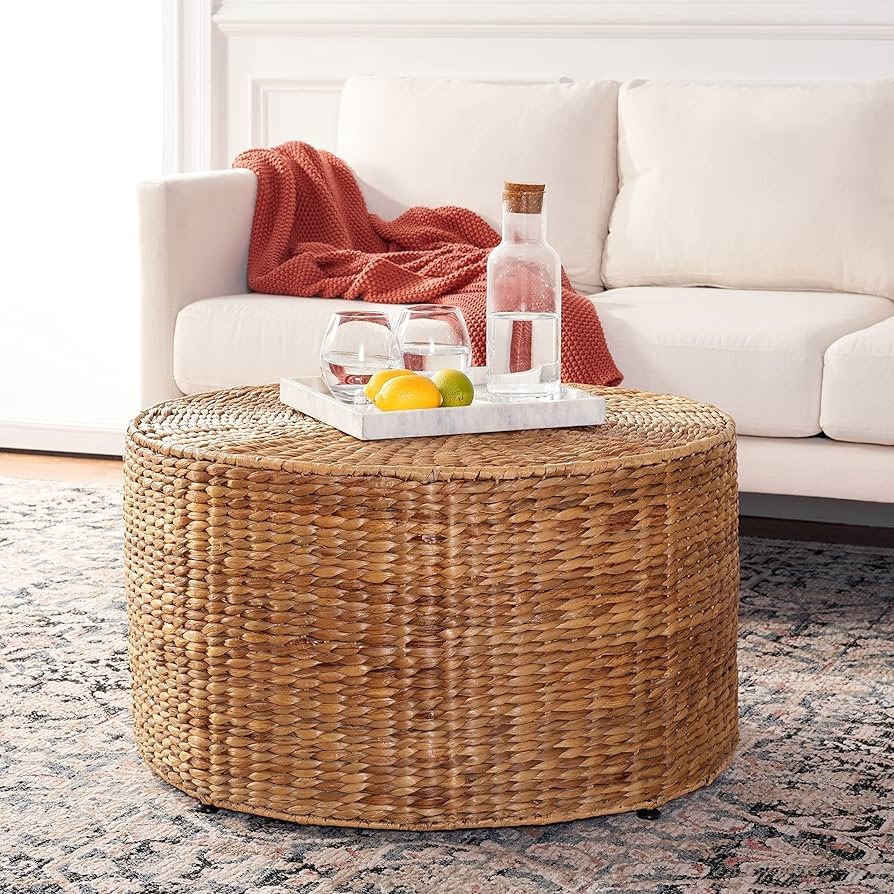 Safavieh Home Collection Jesse Wicker Coffee Table, Natural | Amazon (US)