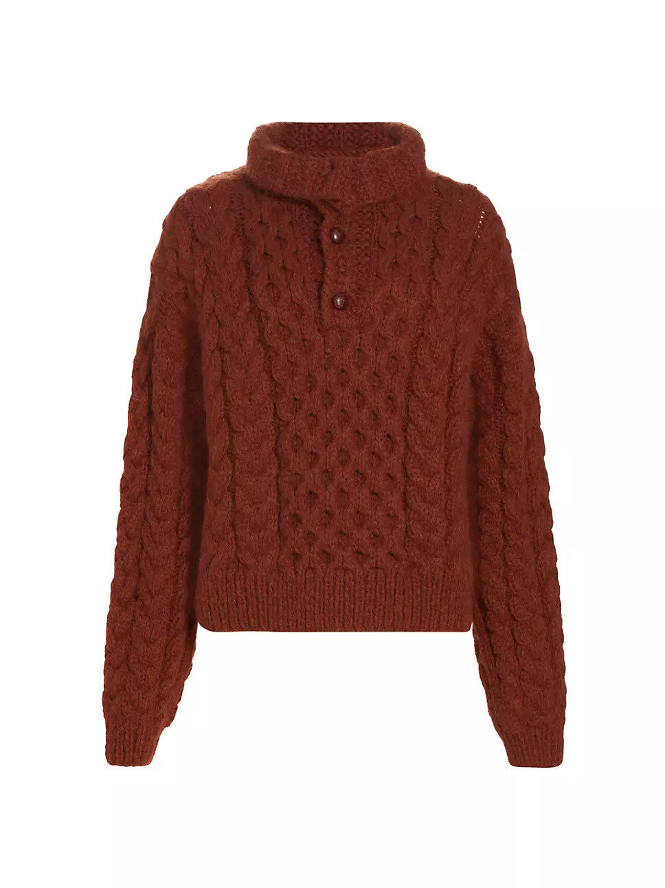 Nuage Cable-Knit Alpaca-Wool Sweater | Saks Fifth Avenue