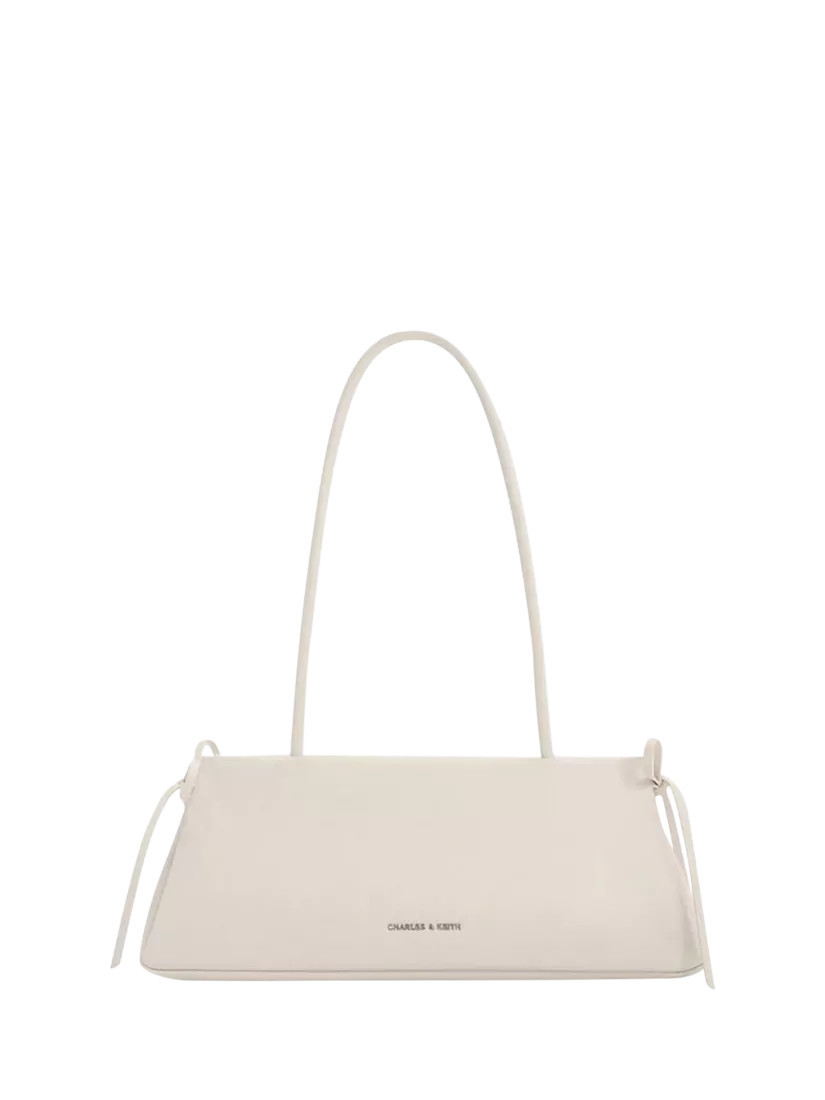 CHARLES & KEITH Hazel Shoulder Bag, Meringue White | John Lewis (UK)