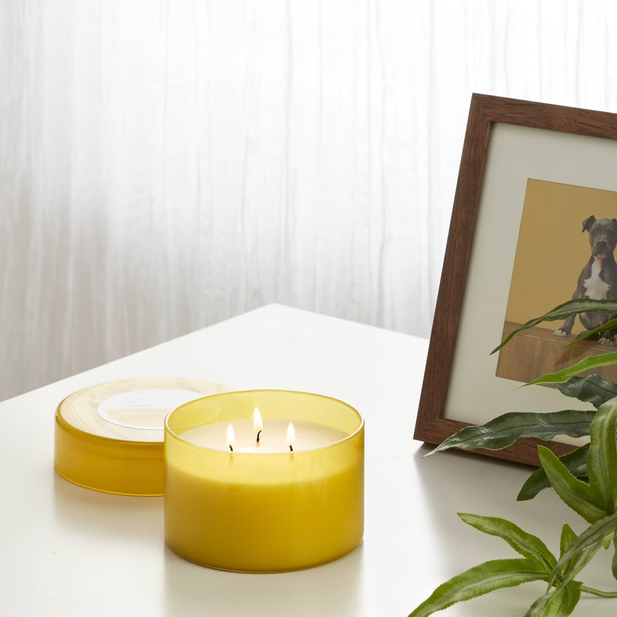 3-Wick Glass Jar Candle with Lid Yuzu Tonic 11.5oz - Room Essentials™ | Target