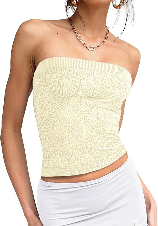 Sampeel Tube Tops for Women Summer Outfits Trendy 2024 | Amazon (US)