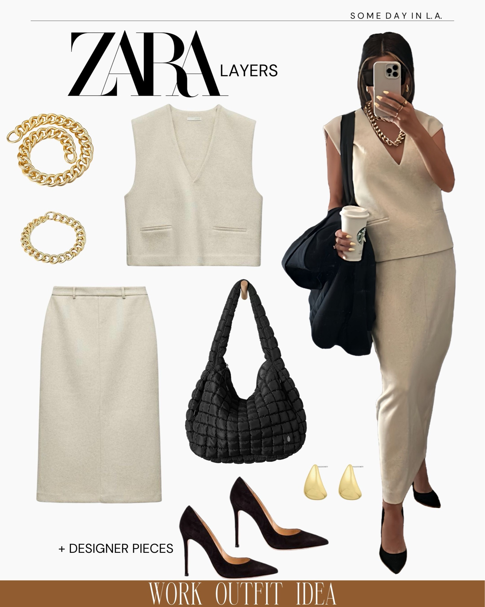 Wednesday workwear 🤍

This super soft wool blend set looks and feels sooo expensive!

Love this for a winter-spring transition outfit and these pieces style endlessly as separates!! (Think oversized denim + sleek tank top) 

The color is BEAUTIFUL and the cut, of both the vest and the skirt, is super modern-chic. 

Worth the buy for sure 🤍

#zara 

#LTKFindsUnder100 #LTKStyleTip #LTKWorkwear