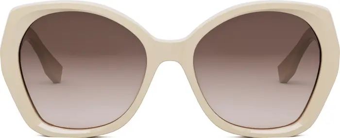 The Fendi Lettering 57mm Gradient Butterfly Sunglasses | Nordstrom