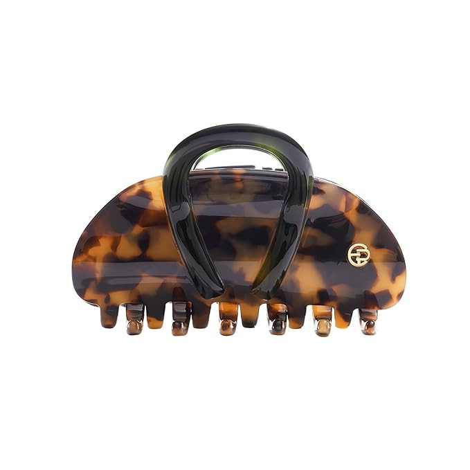 EVITA PERONI Middle Hair Clip, "Vintage Candy" Hair Clips for Women Strong Grip Acetate Shark Cla... | Amazon (US)