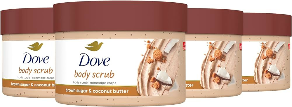 Dove Scrub For Silky Smooth Skin Brown Sugar & Coconut Butter Body Scrub Exfoliates & Restores Sk... | Amazon (US)