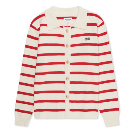 Red Striped Button Up | EllandEmm