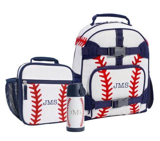 Mackenzie Baseball 3D Backpack & Lunch Bundle, Set of 3 | Pottery Barn Kids