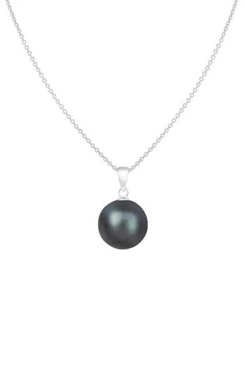SPLENDID PEARLS Tahitian Pearl Pendant Necklace in Black at Nordstrom Rack | Nordstrom Rack