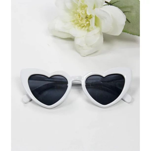 Women's white heart sunglasses - Walmart.com | Walmart (US)