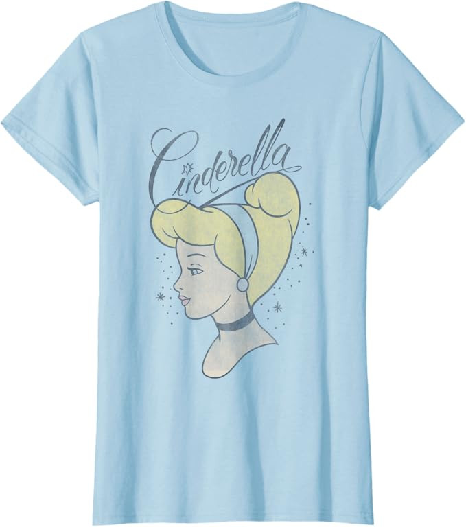 Disney Cinderella 70th Anniversary Princess Profile T-Shirt | Amazon (US)
