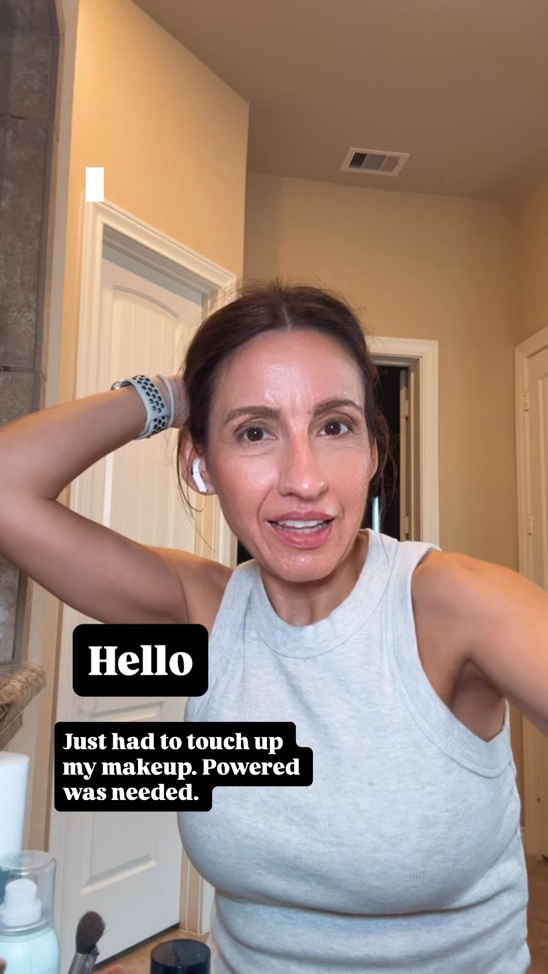 Hello again! 
Hi! Here is my favorite face powder and finishing makeup spray. It really keeps the makeup on and fixed. 
I love it  

#LTKPetite #LTKstorytime #LTKBeauty