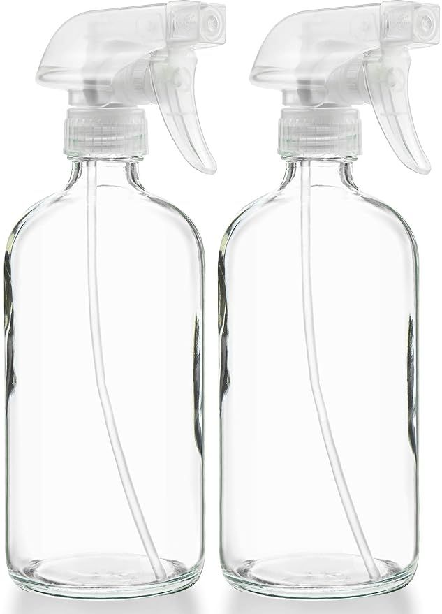 Sally's Organics® Empty Clear Glass Spray Bottles - Refillable 16 oz Containers for Essential Oi... | Amazon (US)