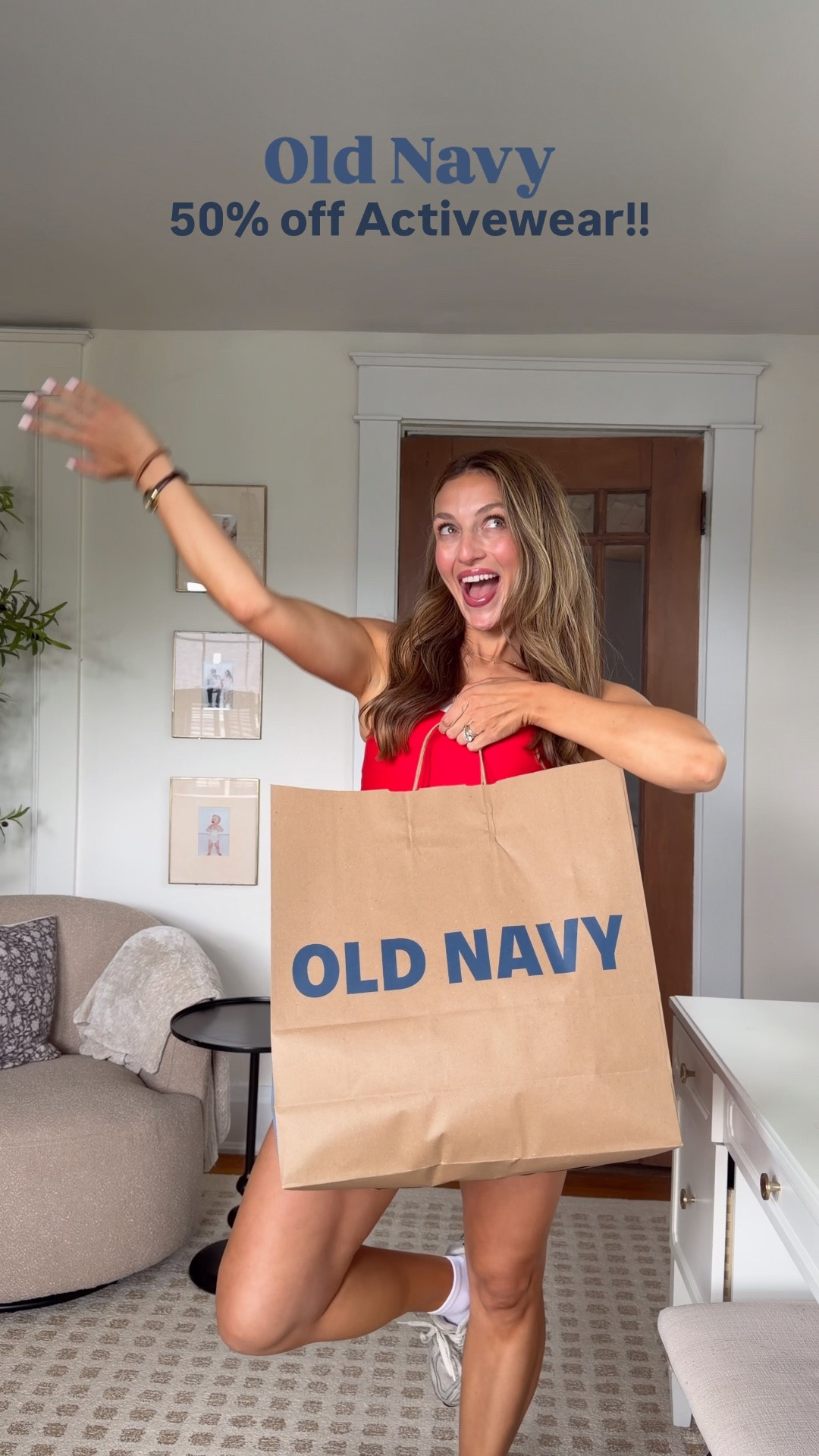 50% off @OldNavy Summer Sale!! size M in bottoms and active tops. Size 4 jeans & jean shorts (size down) everyday tanks and tee size s.
#OldNavyPartner

#LTKootd #LTKSaleAlert