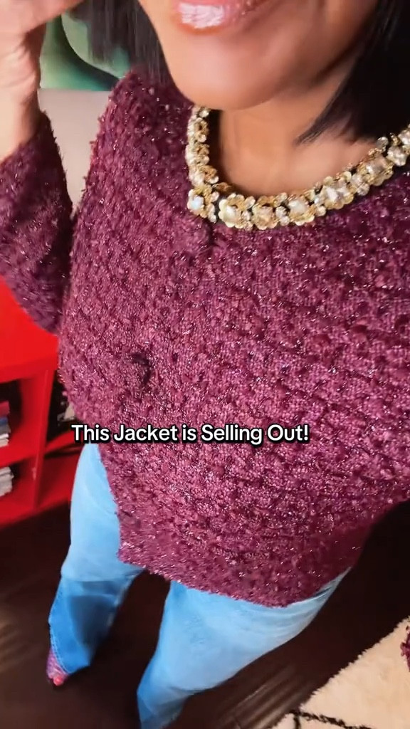 Ladies do not miss out on this tweed jacket for the holiday season!

I hope you’re ready for all of the compliments and questions you’re gonna be getting asked about this because the questions are nonstop when I wear thus jacket

#chaneltweed .  #holidayoutfit #outfitidea #holidayparty #thanksgivingdinner

#LTKStyleTip #LTKMidsize #LTKFindsUnder100