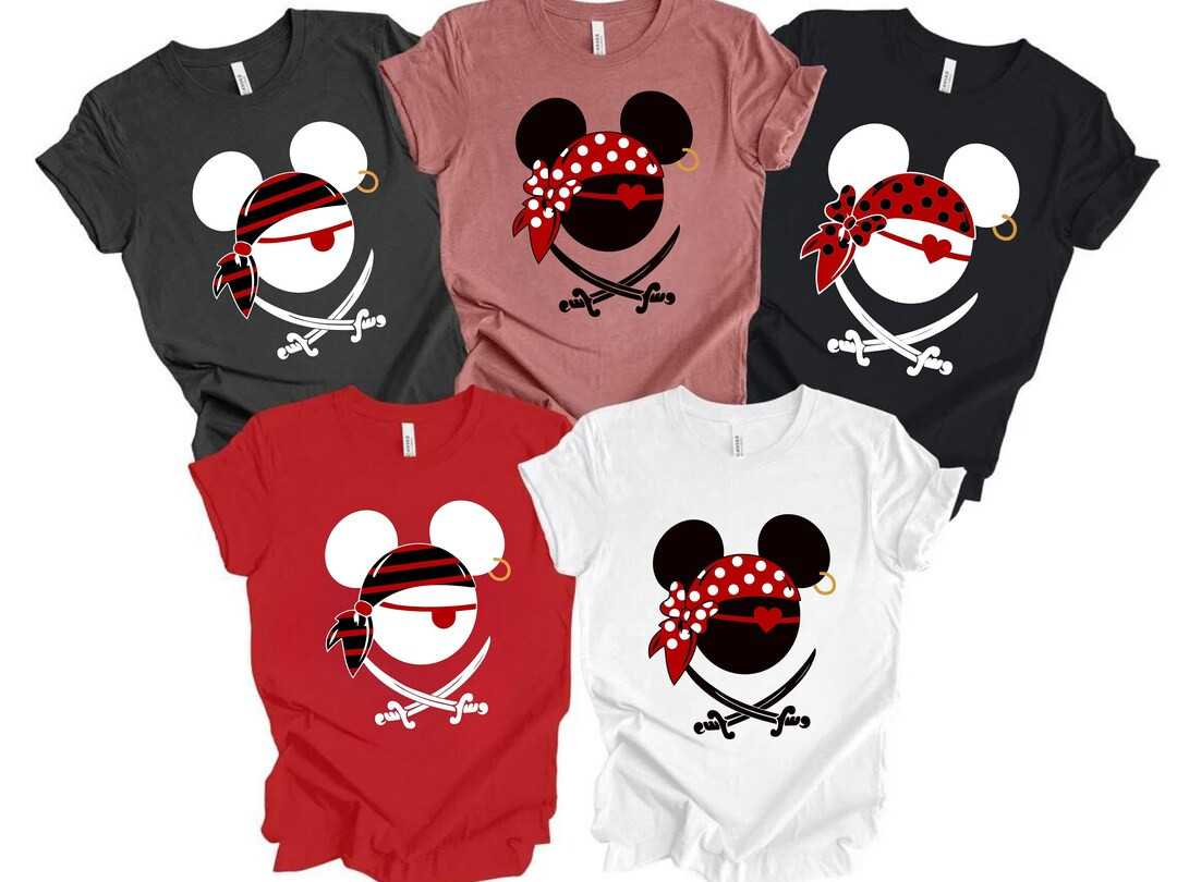 Custom Disney Pirates Family Shirts, Disney Pirates of Caribbean Shirt, Pirate Tshirt, Pirate's L... | Etsy (US)