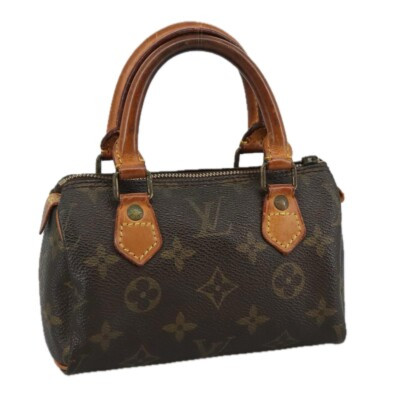 LOUIS VUITTON Monogram Mini Speedy Hand Bag M41534 LV Auth 107886 | eBay US