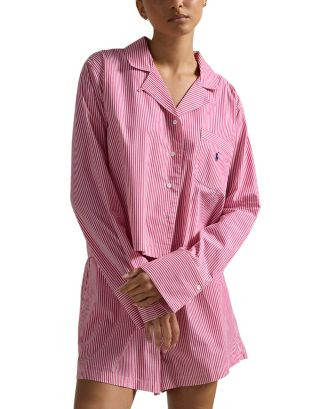 Polo Ralph Lauren Cropped Shirt & Boxer Sleep Set  | Bloomingdale's Gifts Valentine's Day Gifts | Bloomingdale's (US)