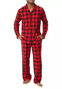 Buffalo Check Pajama Set - Dad | Belk