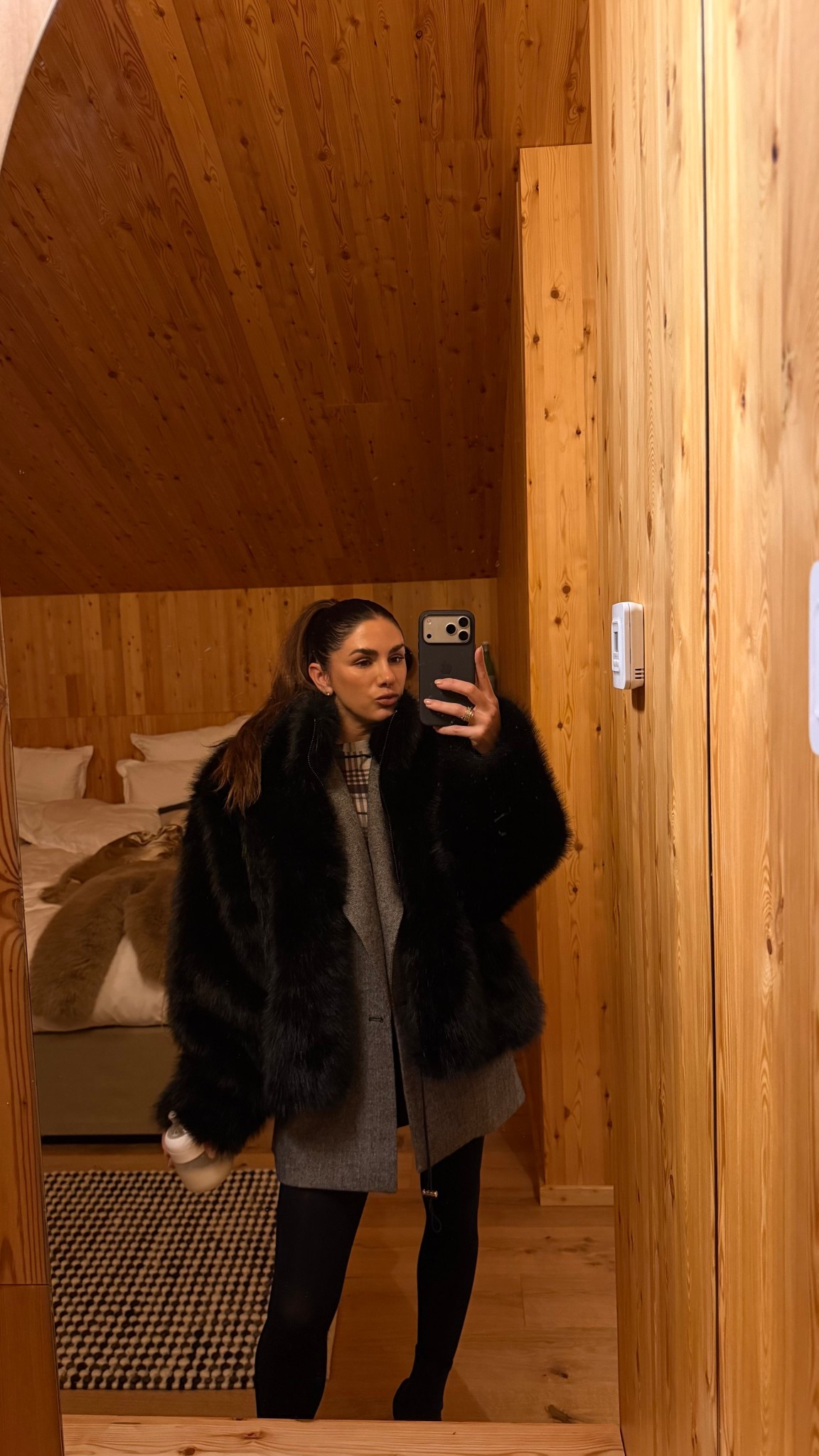 Winter style essentials.
- Black Fur Coat 
- Grey Blazer 
- Plaid ASOS Top
- Tory Burch Black Studded Belt  
- Favorite Daughter Black Shorts 
- Amazon Tights 

#LTKTravel #LTKootd #LTKgrwm