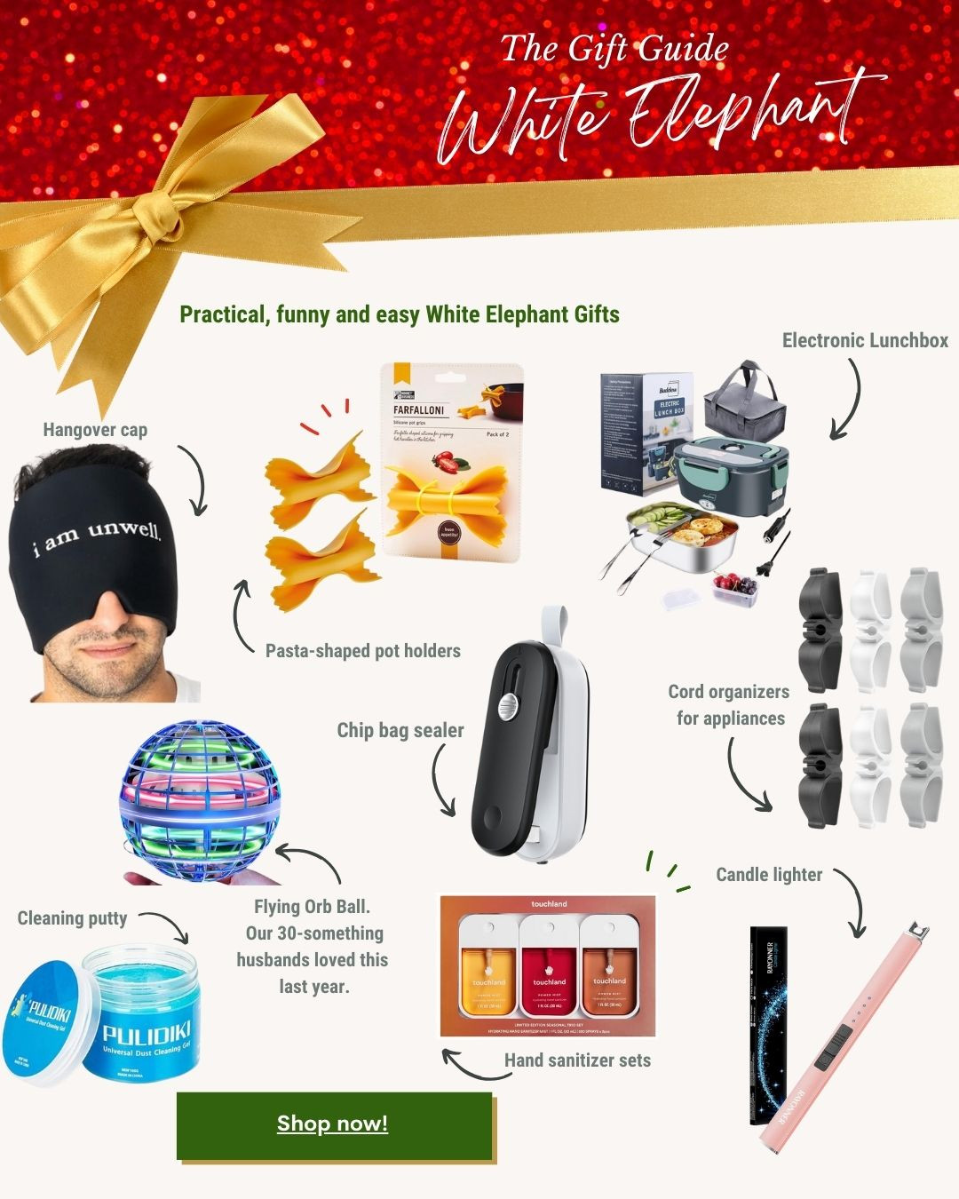 White elephant gift ideas 

 #LTKCyberWeek #LTKGiftGuide #LTKHoliday