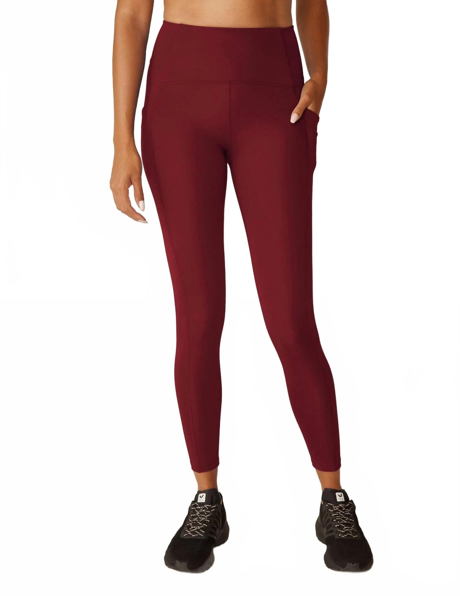 Powerbeyond Strive Pocket Midi Legging In California Merlot | Shop Simon