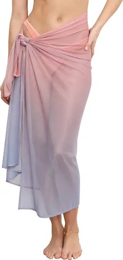 Good American Snakeskin Print Mesh Sarong | Nordstrom | Nordstrom