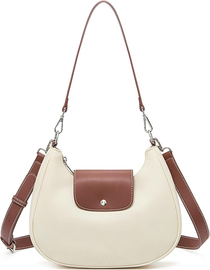 CLUCI Crossbody Bags for Women, RFID Crescent Shoulder Purse, Vegan Leather Handbag with Adjustab... | Amazon (US)