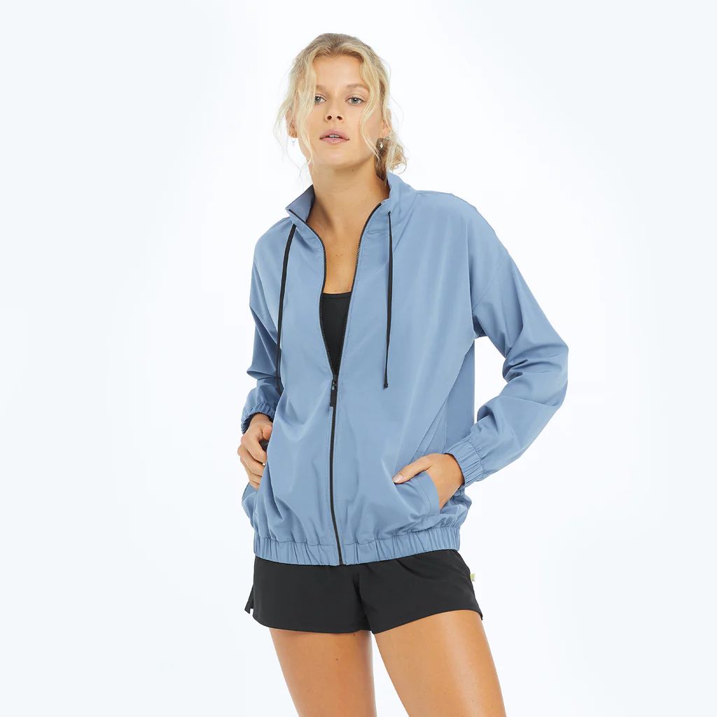 The On-The-Go Zip-Up Jacket - Slate | SummerSalt