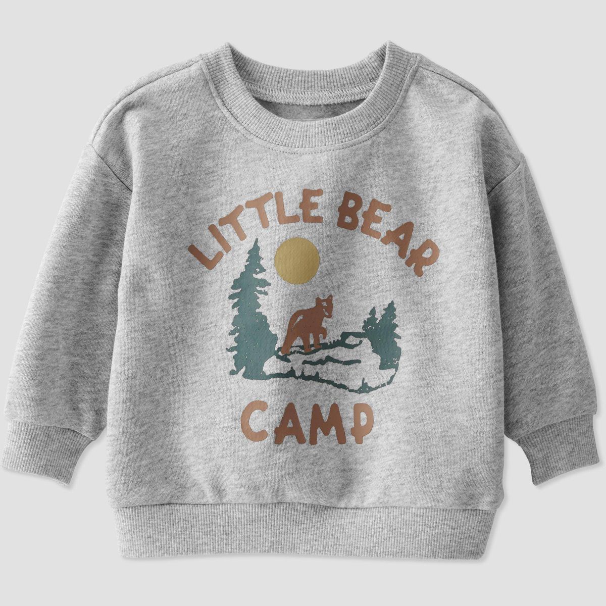 Little Planet by Carter’s Baby "Little Bear" Graphic Pullover - Gray | Target