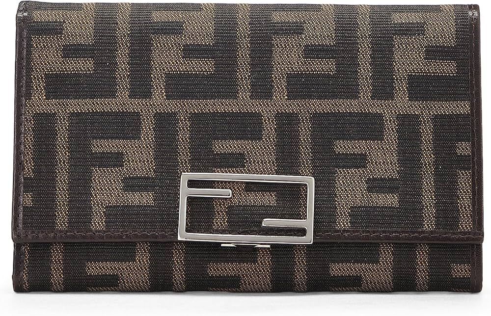 Amazon.com: FENDI Women's Pre-Loved Brown Zucca Wallet, Brown, One Size : Luxury Stores | Amazon (US)
