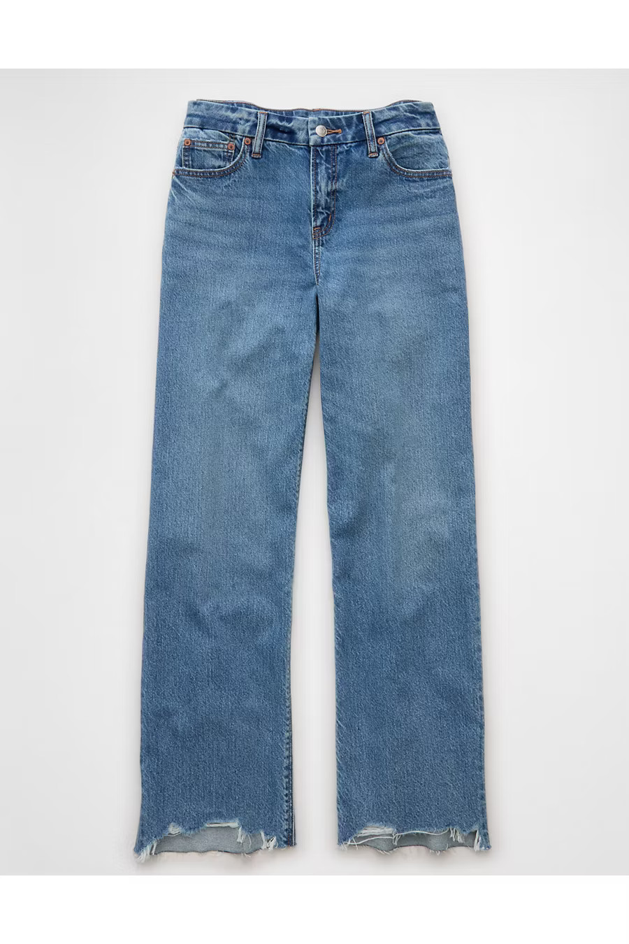 AE Strigid Curvy High-Waisted Stovepipe Jean Women's Vintage Star 16 Regular | American Eagle Outfitters (US & CA)