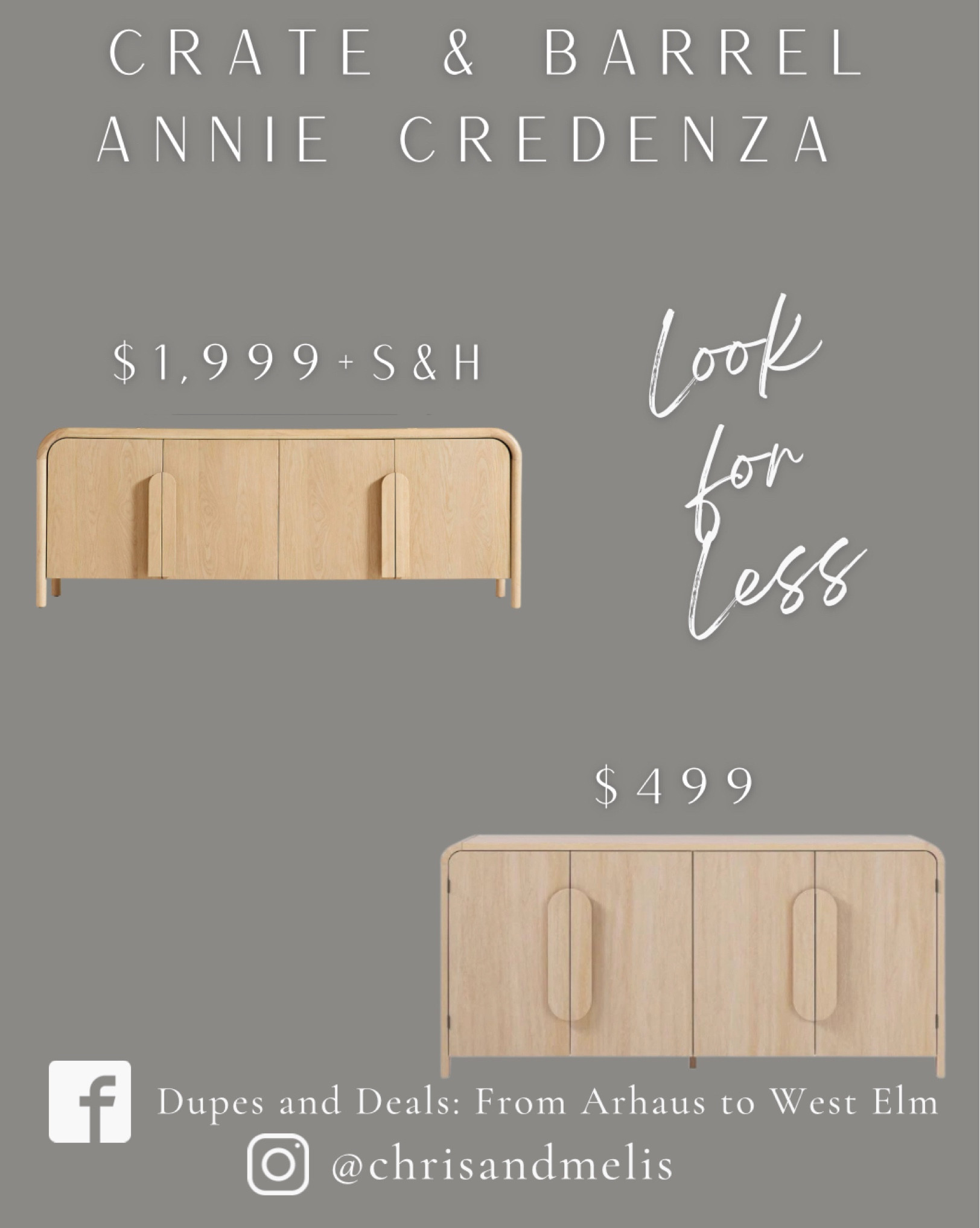 A long awaited dupe for the Leanne Ford Annie Credenza from Crate & Barrel! 

#LTKSaleAlert #LTKHome