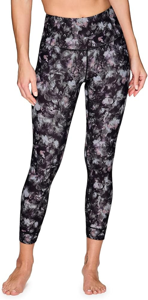 RBX Active Women’s Ultra Hold 7/8 Ankle Full Length Printed Running Yoga Legging | Amazon (US)