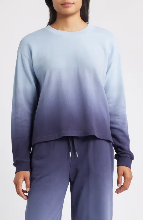 CITY BLUES Ombré Sweatshirt in Navy at Nordstrom, Size X-Small | Nordstrom
