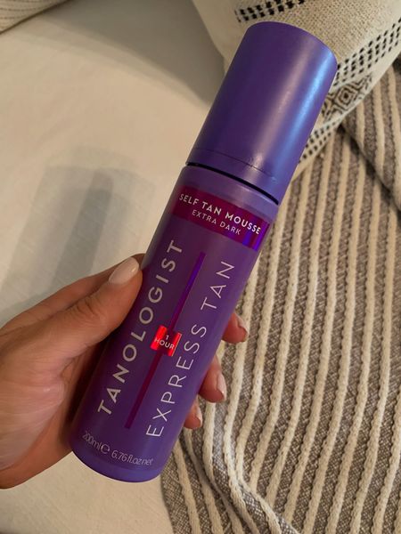 Current favorite self tan! Love this one - super easy to apply, dark, streak fee and develops in an hour. Also linked my favorite exfoliating mits and applicator. I wear gloves under the mit to not get tanner on my hands. I apply a pea size amount of tan with a makeup brush for my hands and feet! 

#LTKbeauty #LTKunder50 #LTKstyletip