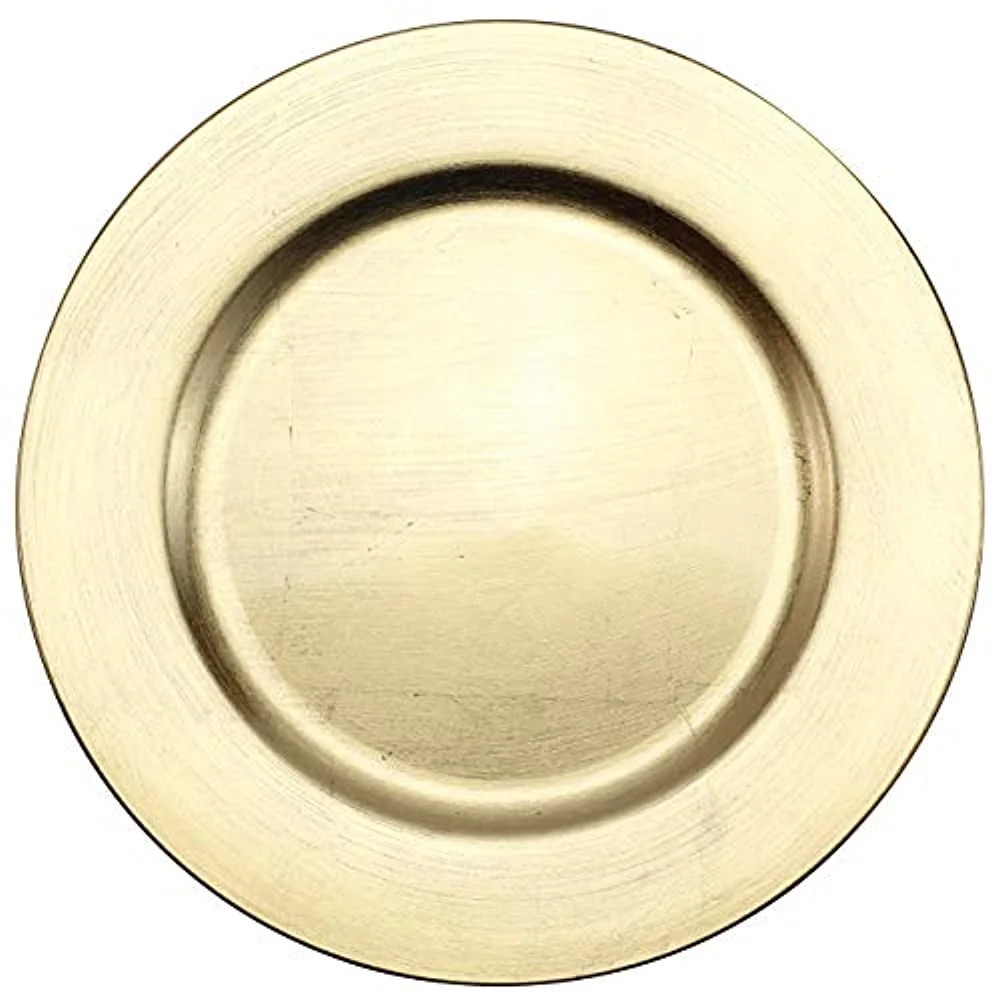 6 Pack 13” Gold Round Charger Plate by Celebrate It - Table Setting for Weddings, Birthdays, En... | Walmart (US)