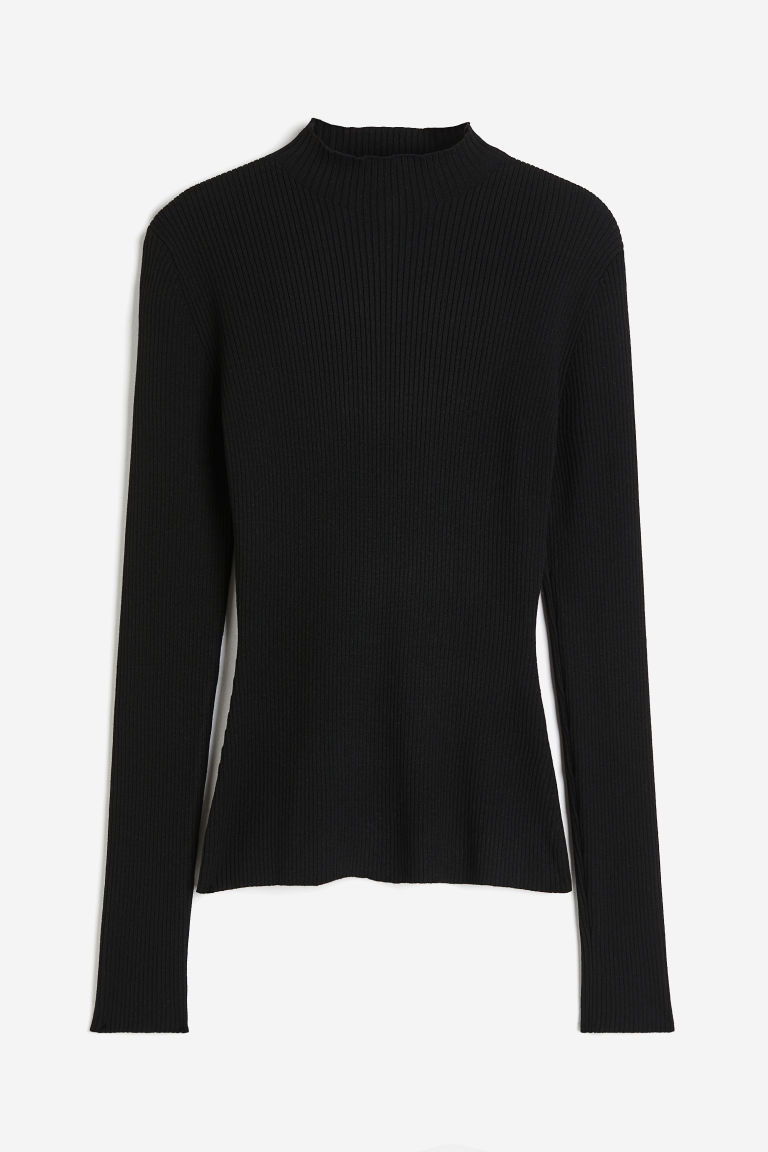 H & M - Turtleneck top - Black | H&M (UK, MY, IN, SG, PH, TW, HK)