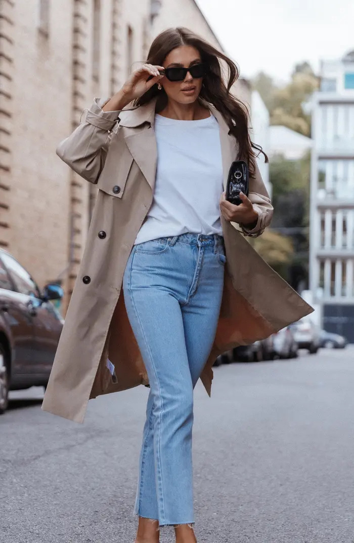 Petal & Pup Trina Belted Trench Coat | Nordstrom | Nordstrom