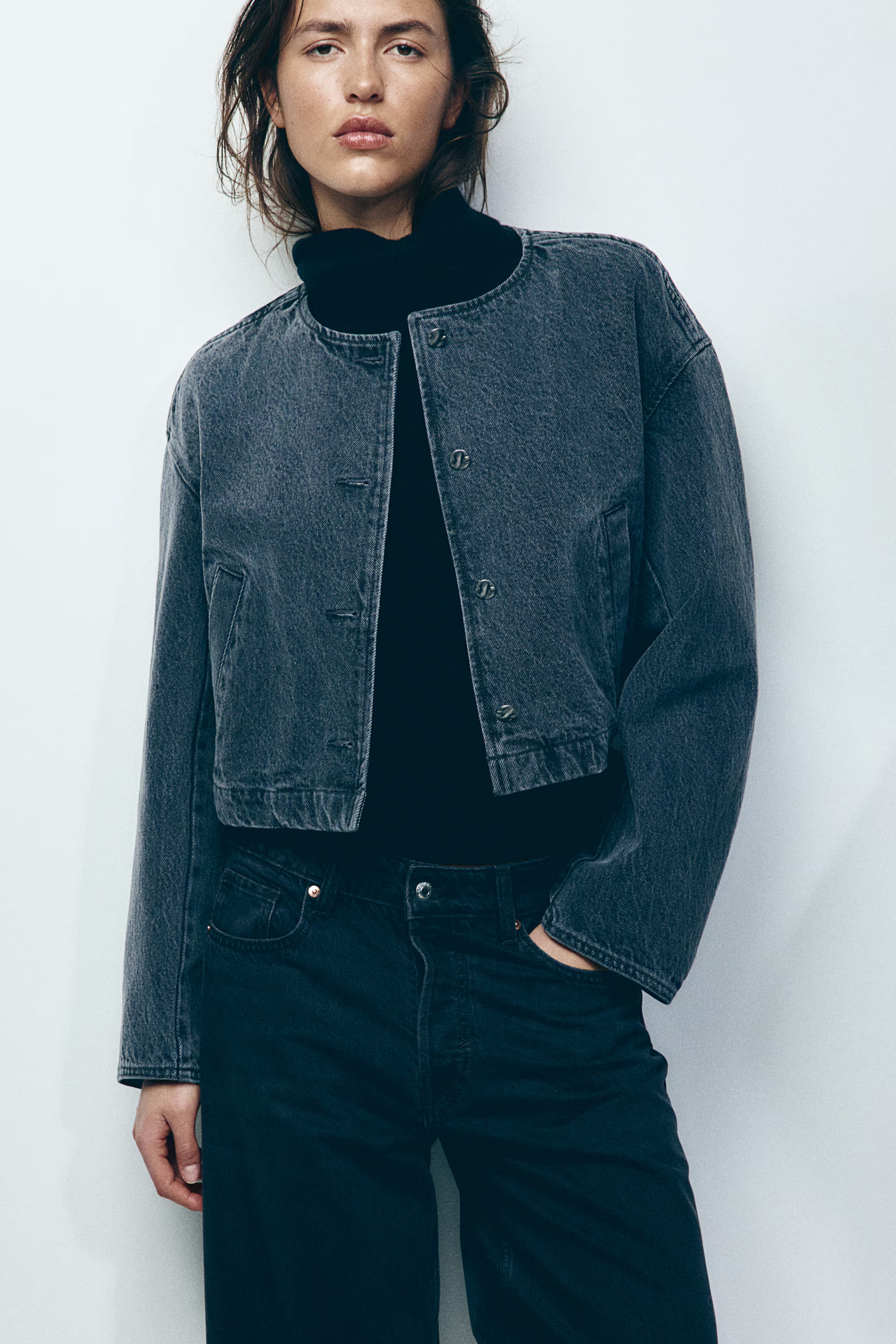 Baggy Wide Low Ankle Jeans - Light denim blue - Ladies | H&M US | H&M (US + CA)