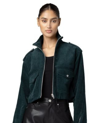 Blank Nyc Women's Mock Neck Corduroy Jacket - Social Cues | Macy's