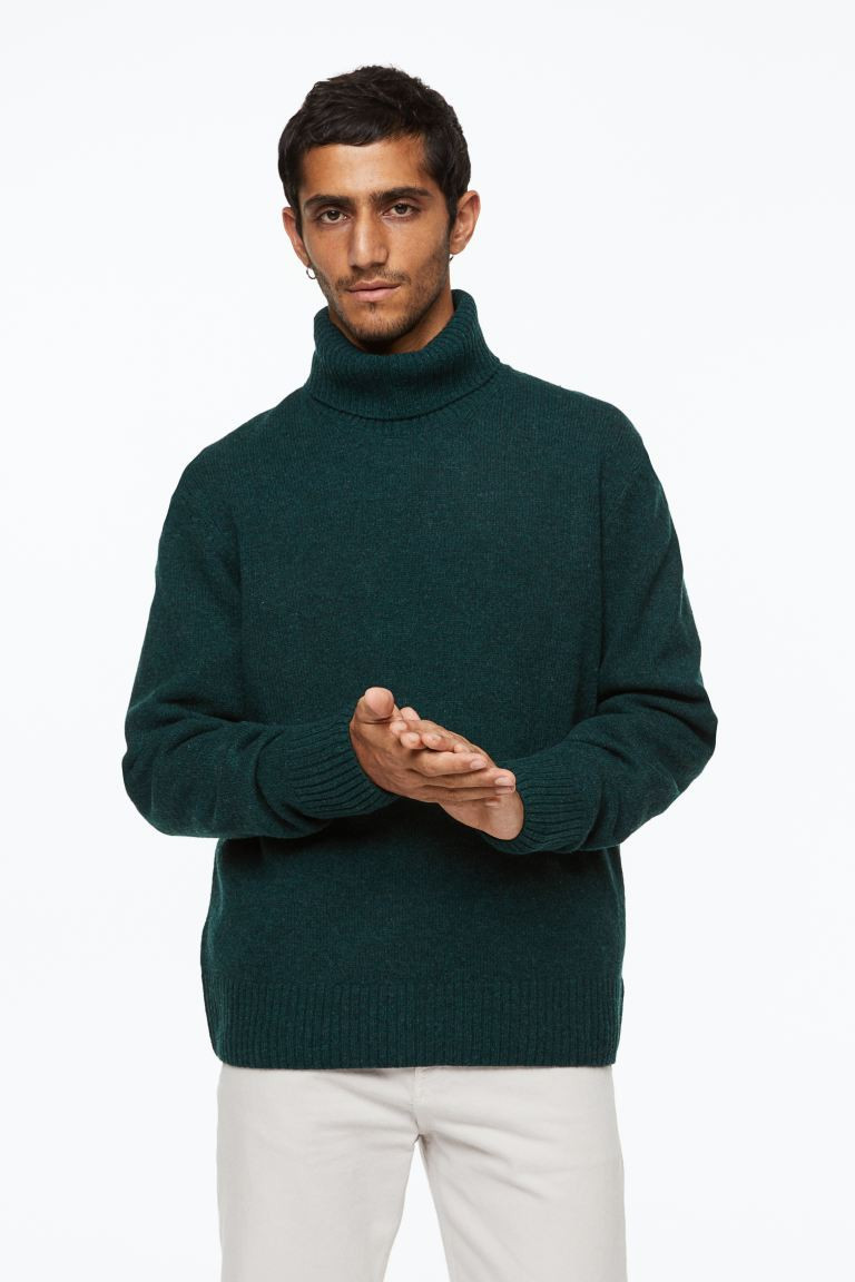 Relaxed Fit Wool Turtleneck Sweater | H&M (US + CA)