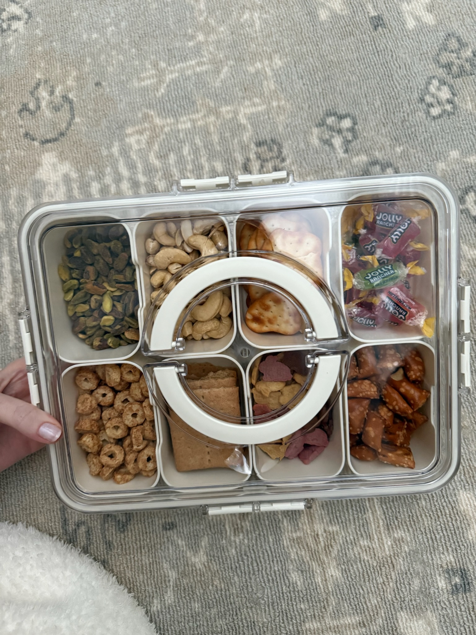 This snack box is THE best. Pack it for the pool or on road trips. I used it as my own personal container in my first trimester. 🤣

#LTKFamily #LTKFindsUnder50 #LTKTravel
