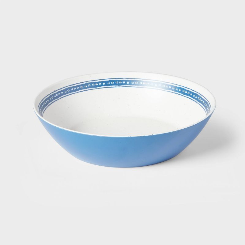 125oz Bamboo and Melamine Serving Bowl Blue - Threshold™ | Target