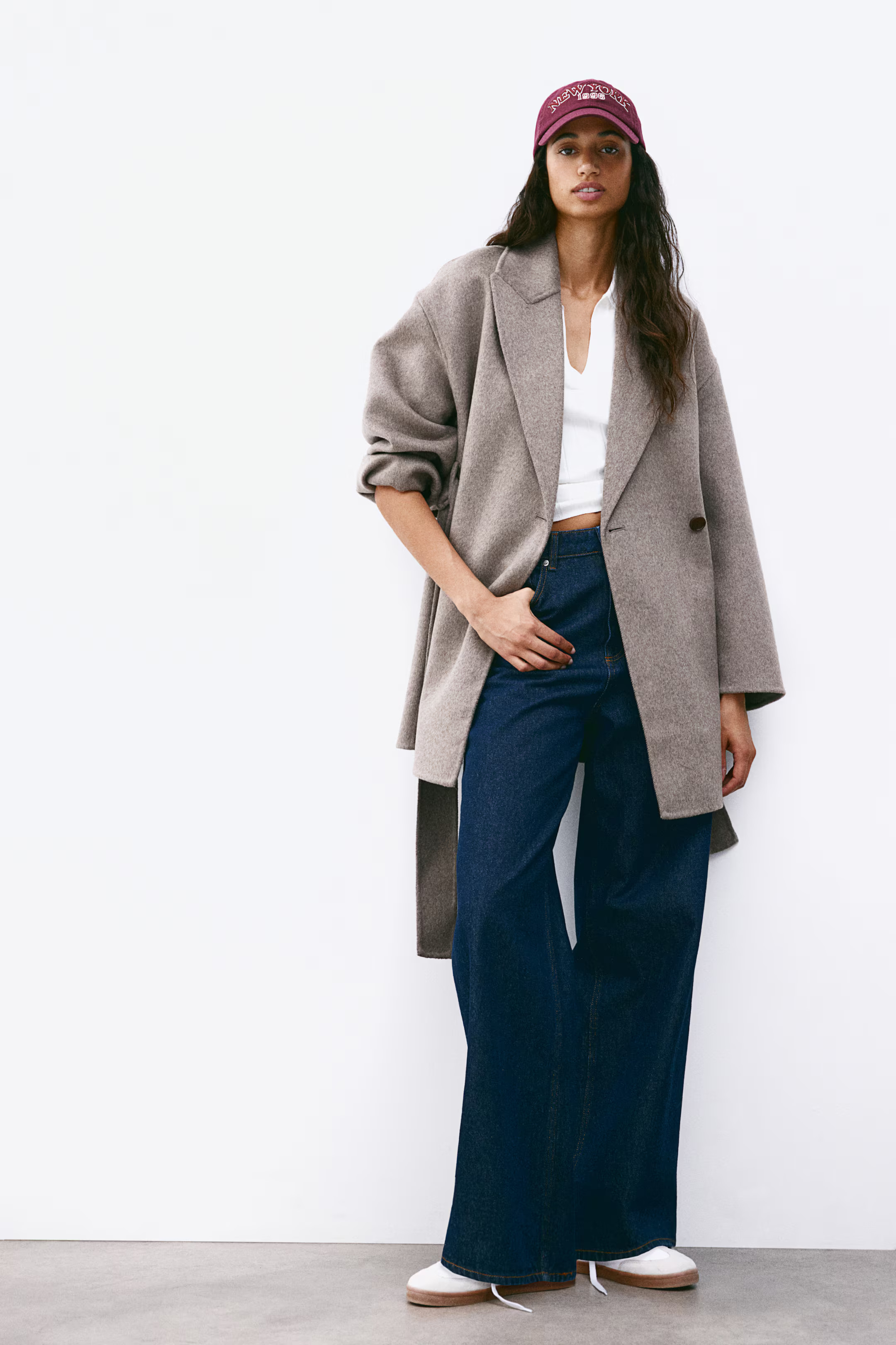 Wool-blend coat - Mole - Ladies | H&M GB | H&M (UK, MY, IN, SG, PH, TW, HK)