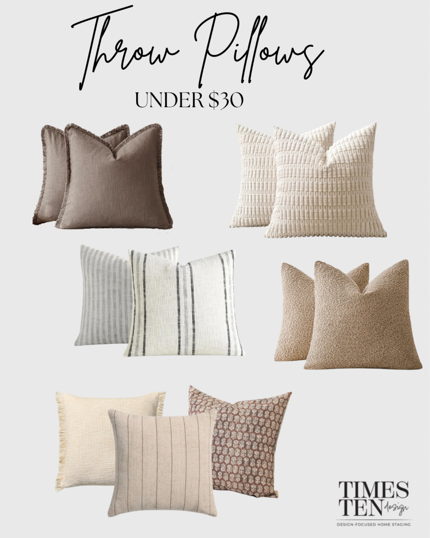 Looking for throw pillows? We found these for under $30! 👏 Some are even sets of 2! 

#LTKSaleAlert #LTKHome #LTKFindsUnder50