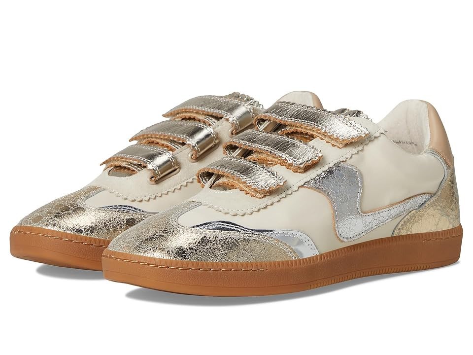 Dolce Vita Notice Velcro Women's Shoes Silver/Gold Distressed Leather : 9.5 M, Rubber | Zappos